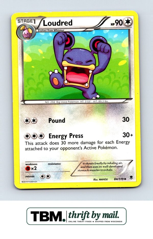 2014 Pokemon XY - Phantom Forces #84/119 Loudred