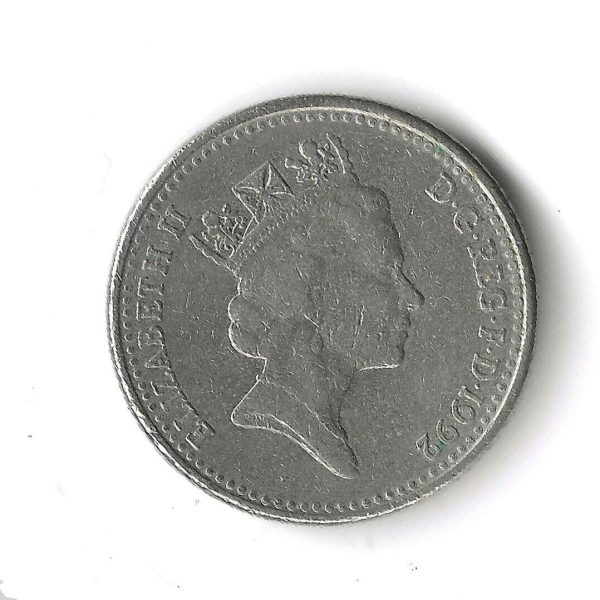 1992 Great Britain Queen Elizabeth II D.G REG F.D - Lion Coin- C-0007