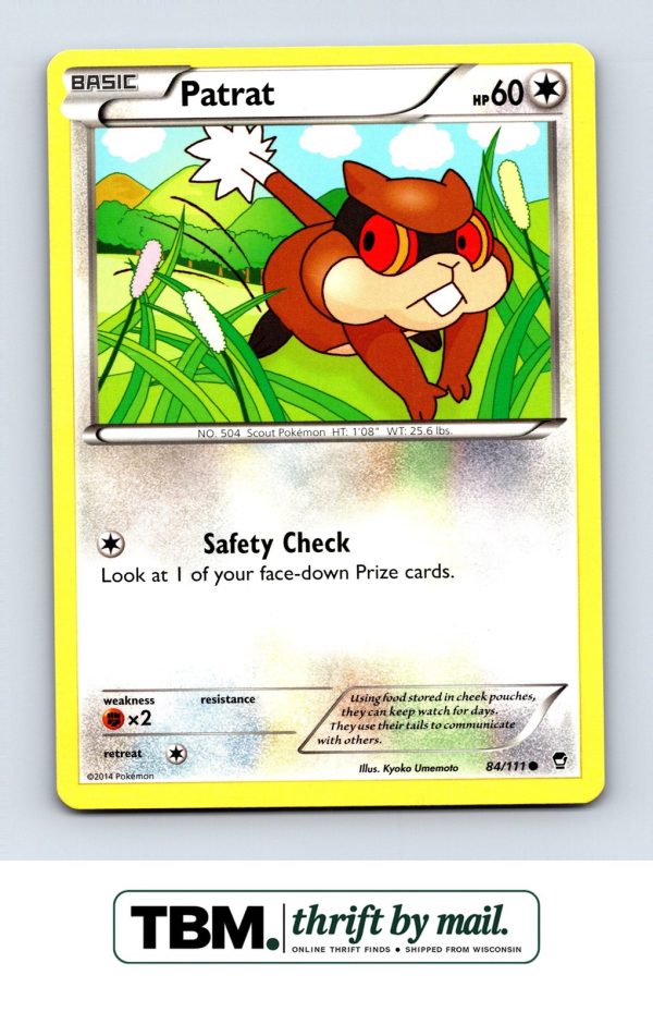2014 Pokemon XY Furious Fists #84/111 Patrat