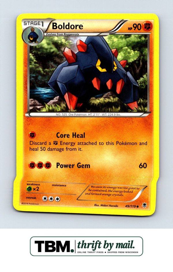 2014 Pokemon XY - Phantom Forces #49/119 Boldore