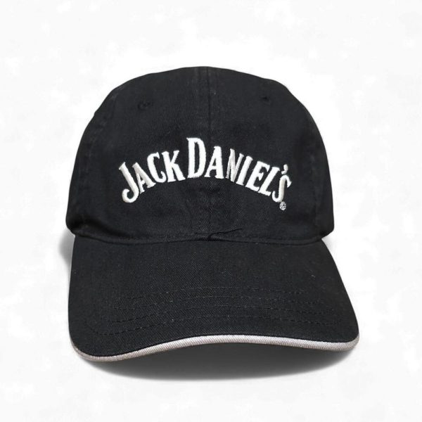 Jack Daniel's Old No 7 Brand Black Baseball Cap Embroidered Logo Adjustable
