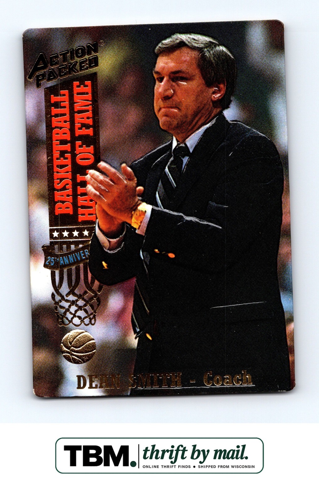 1993 Topps Action Packed Hall of Fame #16 Dean Smith North Carolina Tar Heels