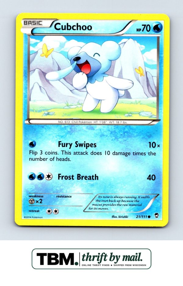 2014 Pokemon XY Furious Fists #21/111 Cubchoo