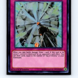 2016 Yugioh #MVP1-EN022 Dig of Destiny Foil