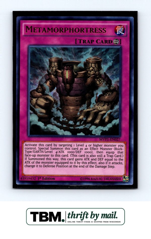 2016 Yugioh #MVP1-EN027 Metamorphortress Foil