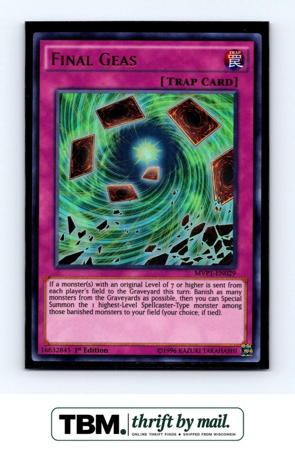 2016 Yugioh #MVP1-EN029 Final Geas Foil
