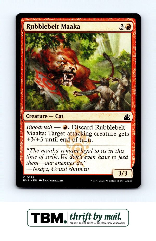 2024 Magic the Gathering Ravnica Remastered #121 Rubblebelt Maaka