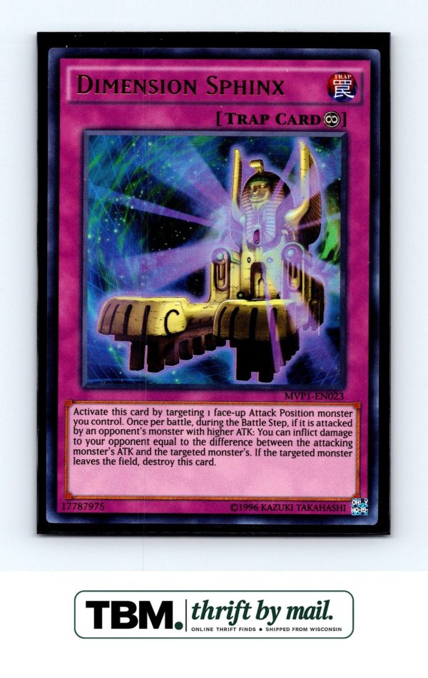2016 Yugioh #MVP1-EN023 Dimension Sphinx Foil