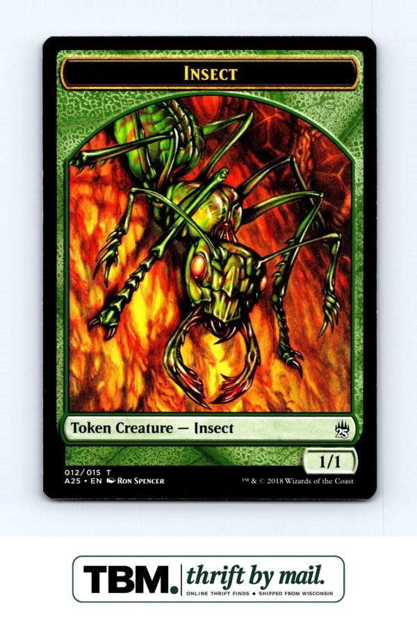 2018 Magic the Gathering Masters 25 #12 Insect Token (012)