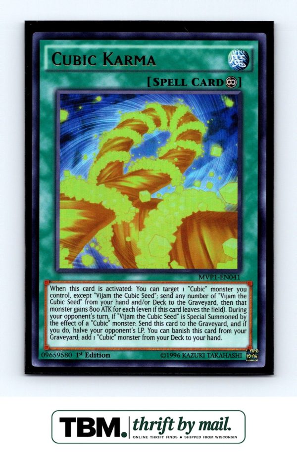 2016 Yugioh #MVP1-EN041 Cubic Karma Foil