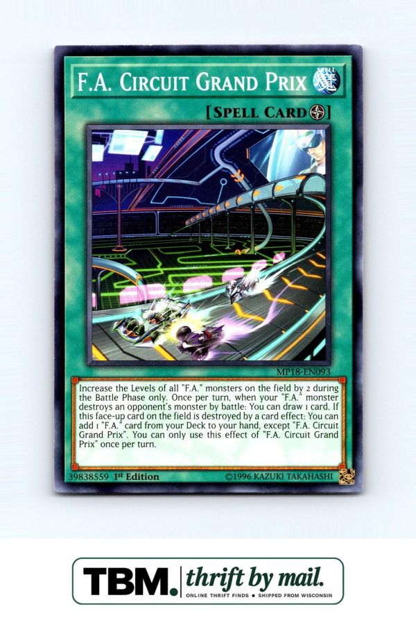 2018 Yugioh #MP18-EN093 F.A. Circuit Grand Prix