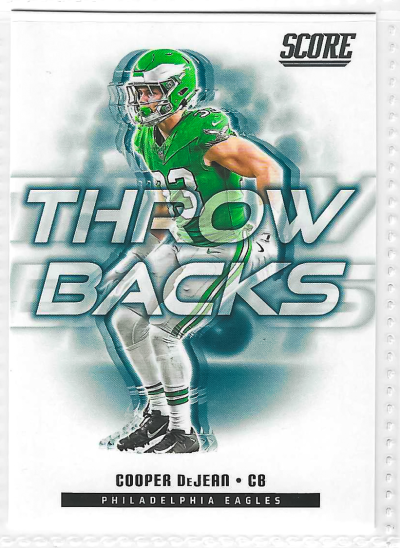 Cooper DeJean 2025 Score Throwbacks #17 Philadelphia Eagles Football Card