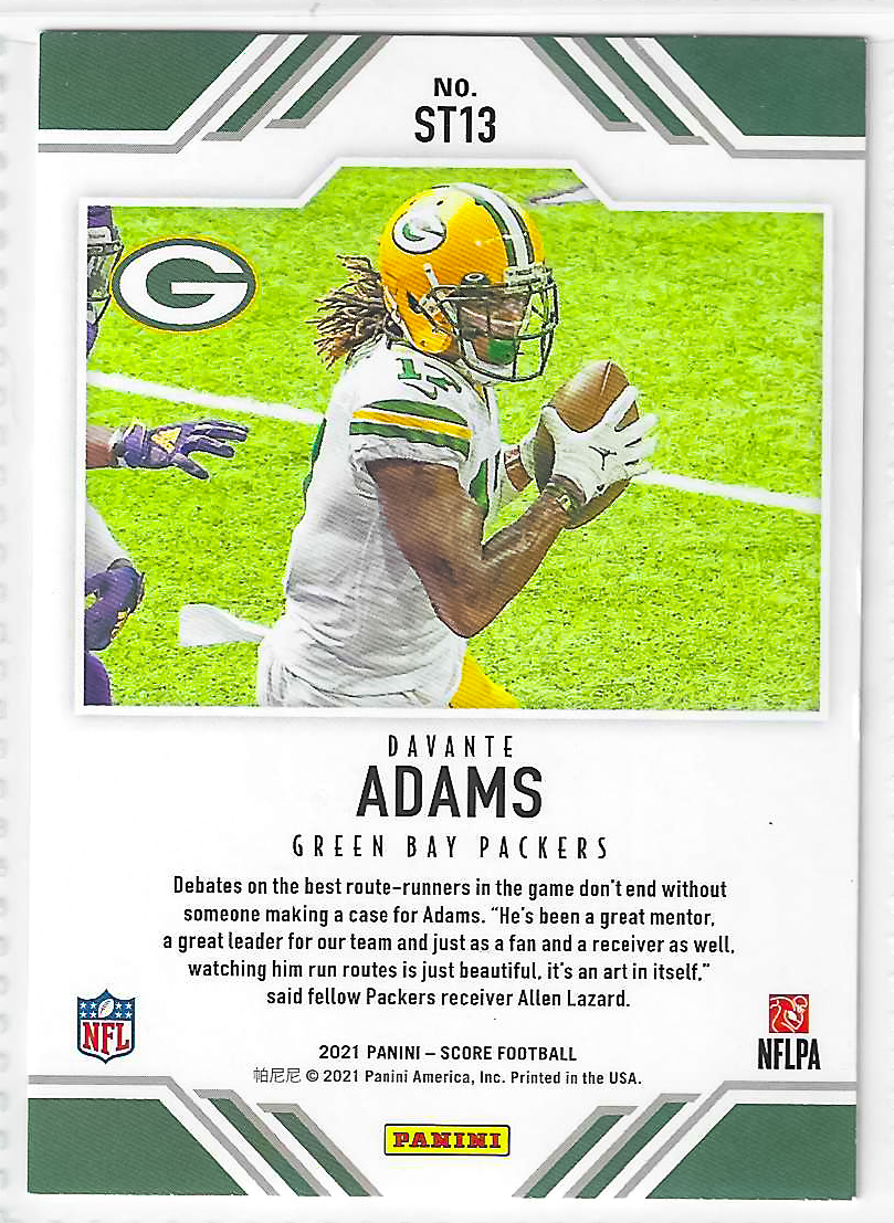 2021 Score - Score Team Davante Adams #ST13 - Image 2