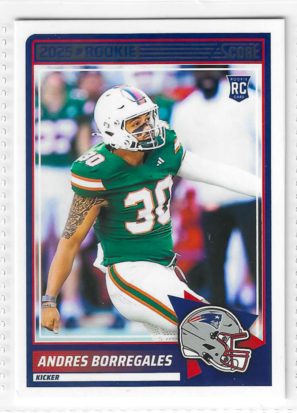 2025 Score - Rookies Andres Borregales #76 (RC)