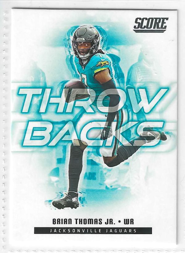 2025 Score - Throwbacks Brian Thomas Jr. #8