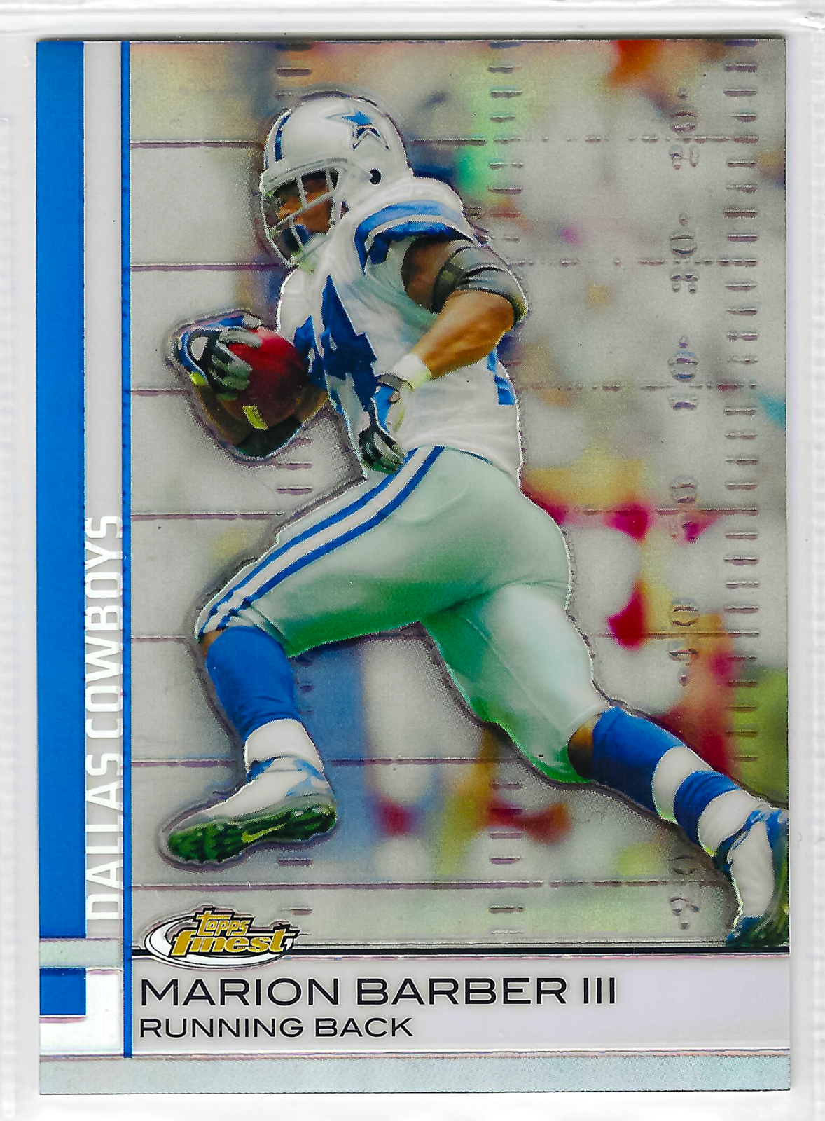 2009 Topps Finest Blue Refractor /429 Marion Barber III #20