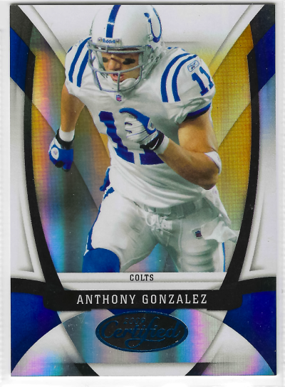 2009 Certified - Anthony Gonzalez #53 Mirror Blue /100