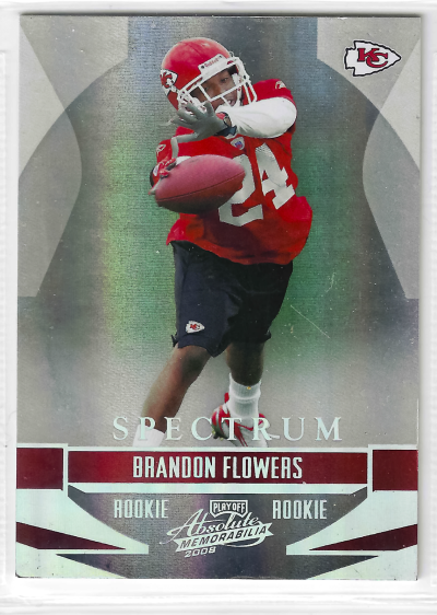 2008 Playoff Absolute Memorabilia - Rookie Brandon Flowers #161 /100 (RC)