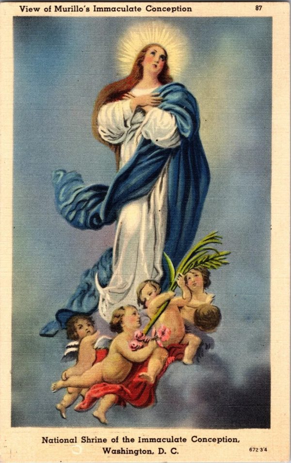 1940 Antique Religious Postcard - Hand Written Message - One 1 Cent Stamp USA