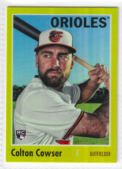2024 Topps Archives - 1970 Topps Colton Cowser #188 Yellow Foilboard (RC)
