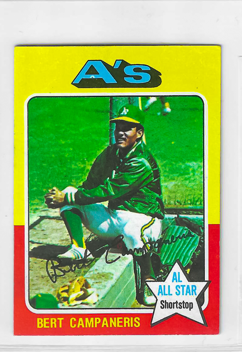 1975 Topps MINI Baseball - SET BREAK - Bert Campaneris #170