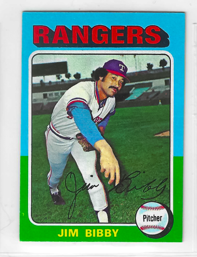 1975 Topps MINI Baseball - SET BREAK - Jim Bibby #155