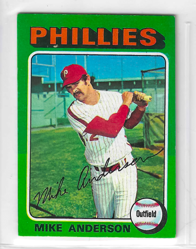 1975 Topps MINI Baseball - SET BREAK - Mike Anderson #118
