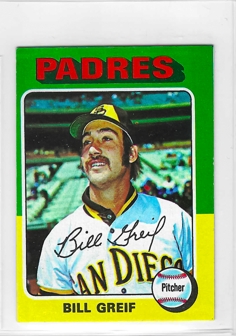 1975 Topps MINI Baseball - SET BREAK - Bill Greif #168