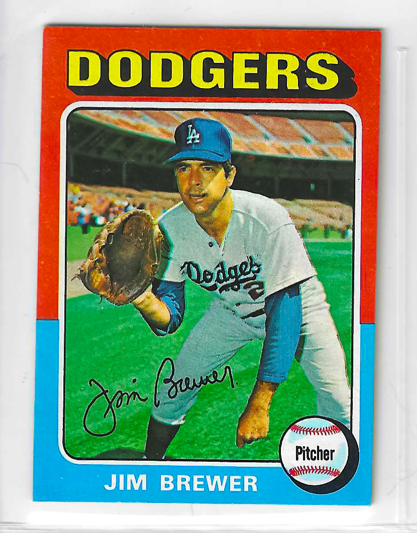 1975 Topps MINI Baseball - SET BREAK - Jim Brewer #163