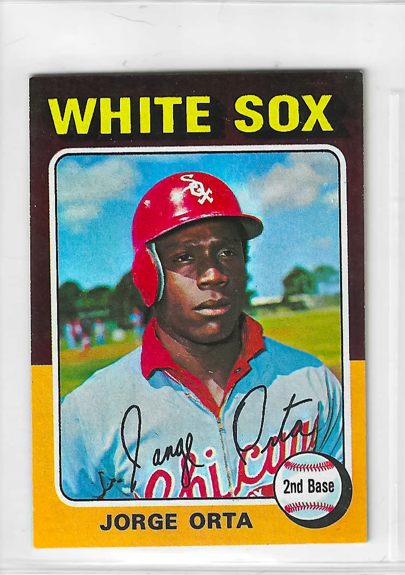 1975 Topps MINI Baseball - SET BREAK - Jorge Orta #184