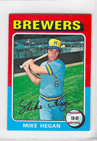1975 Topps MINI Baseball - SET BREAK - Mike Hegan #99