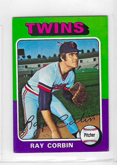 1975 Topps MINI Baseball - SET BREAK - Ray Corbin #78