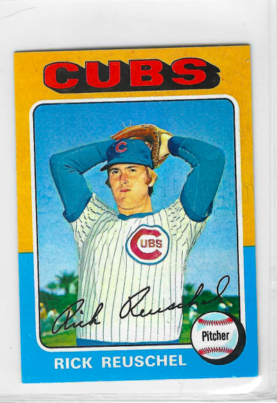 1975 Topps MINI Baseball - SET BREAK - Rick Reuschel #153