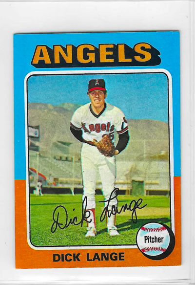 1975 Topps MINI Baseball - SET BREAK - Dick Lange #114