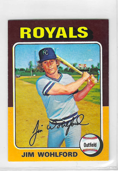 1975 Topps MINI Baseball - SET BREAK - Jim Wohlford #144