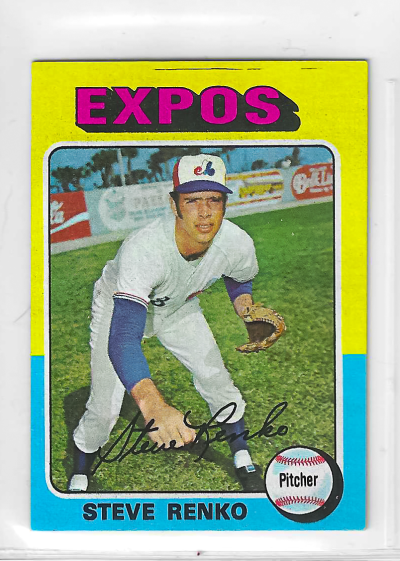 1975 Topps MINI Baseball - SET BREAK - Steve Renko #34