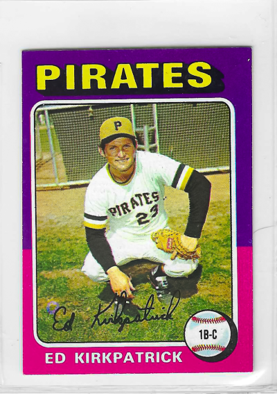 1975 Topps MINI Baseball - SET BREAK - Ed Kirkpatrick #171
