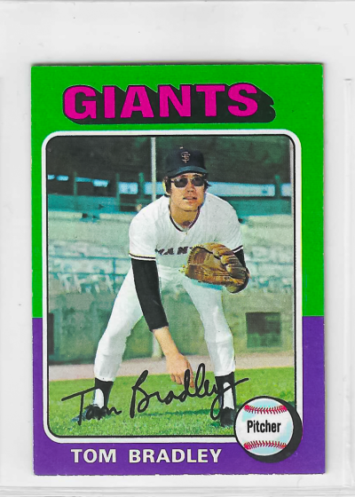 1975 Topps MINI Baseball - SET BREAK - Tom Bradley #179