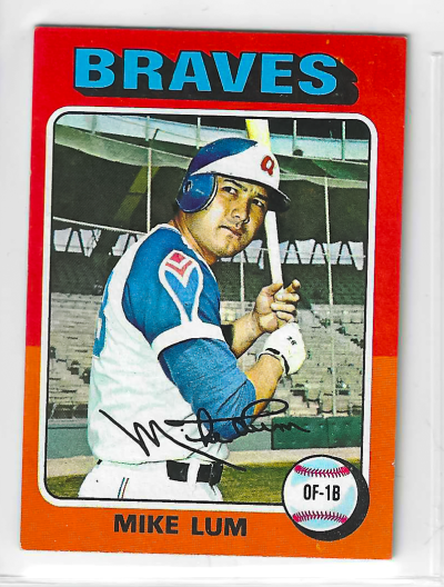 1975 Topps MINI Baseball - SET BREAK - Mike Lum #154