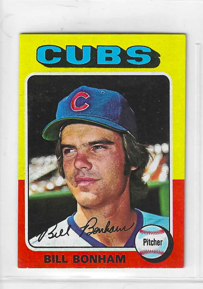 1975 Topps MINI Baseball - SET BREAK - Bill Bonham #85
