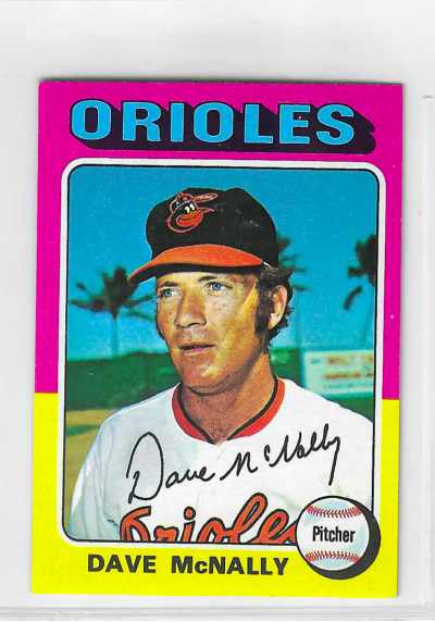 1975 Topps MINI Baseball - SET BREAK - Dave McNally #26