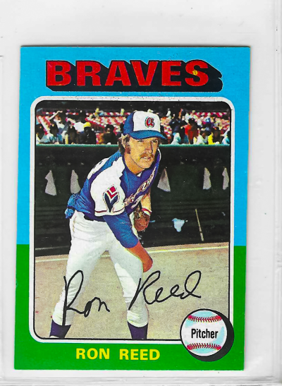 1975 Topps MINI Baseball - SET BREAK - Ron Reed #81
