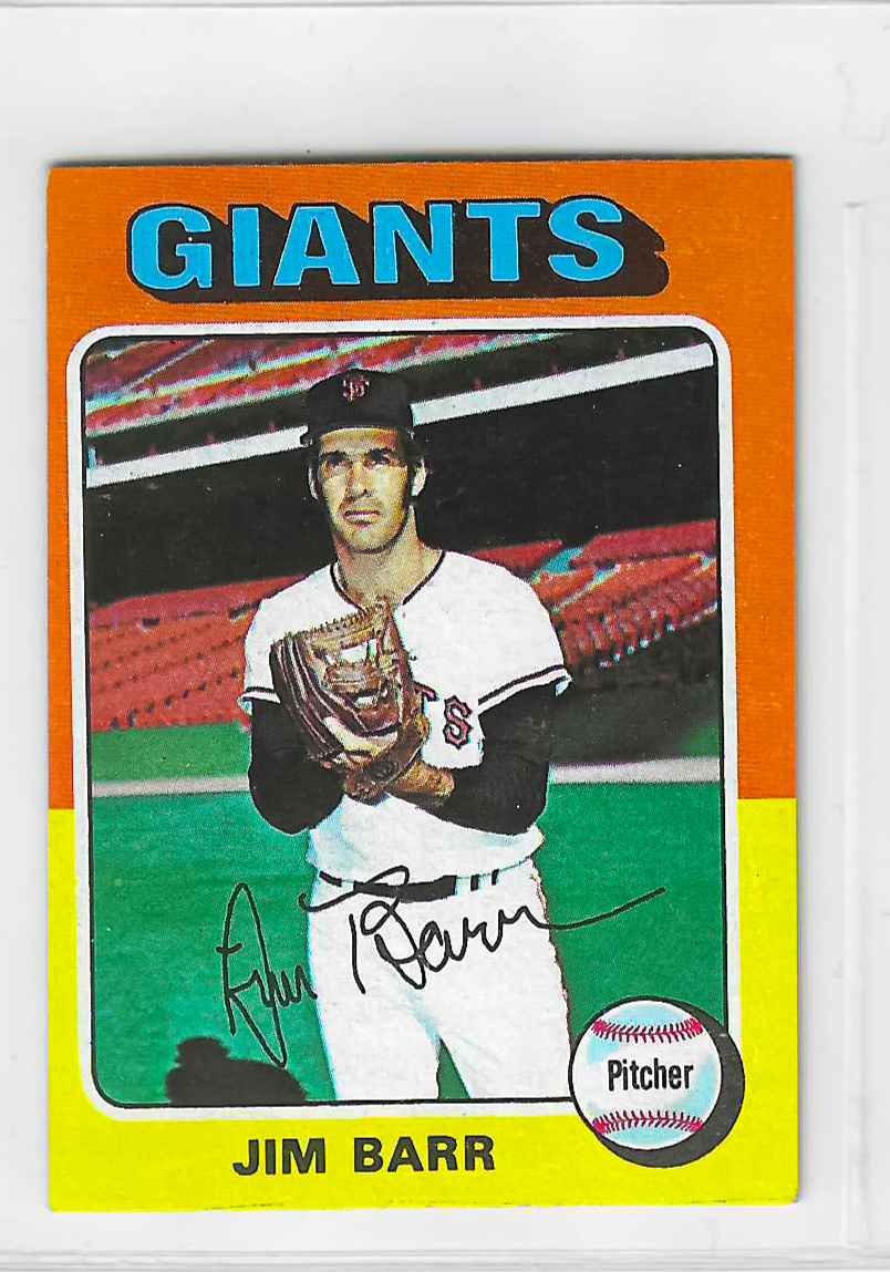 1975 Topps MINI Baseball - SET BREAK - Jim Barr #107