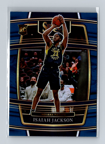 2021-22 Panini Select - Concourse Isaiah Jackson #55 Blue Prizm (RC)