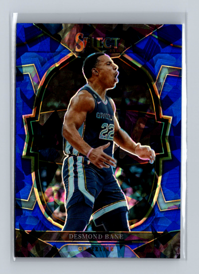 2022-23 Panini Select - Concourse Desmond Bane #63 Blue Cracked Ice Prizm