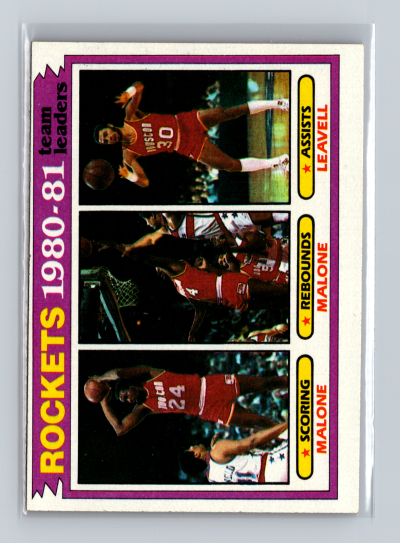 1981-82 Topps Moses Malone/Allen Leavell - Houston Rockets #52