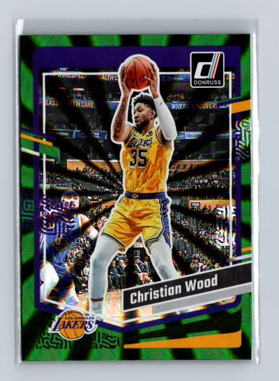2023-24 Panini Donruss - Christian Wood #62 Holo Green Laser