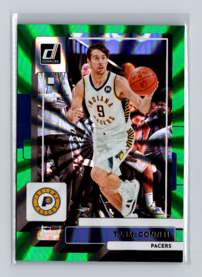 2022-23 Panini Donruss - T.J. McConnell #51 Holo Green Laser