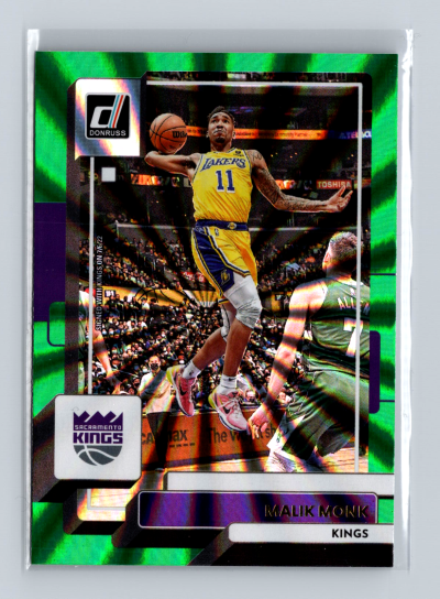2022-23 Panini Donruss - Malik Monk #141 Holo Green Laser