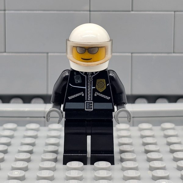 LEGO Motorcycle Cop Policeman Police Officer Minifigure Radio Town City CTY0006